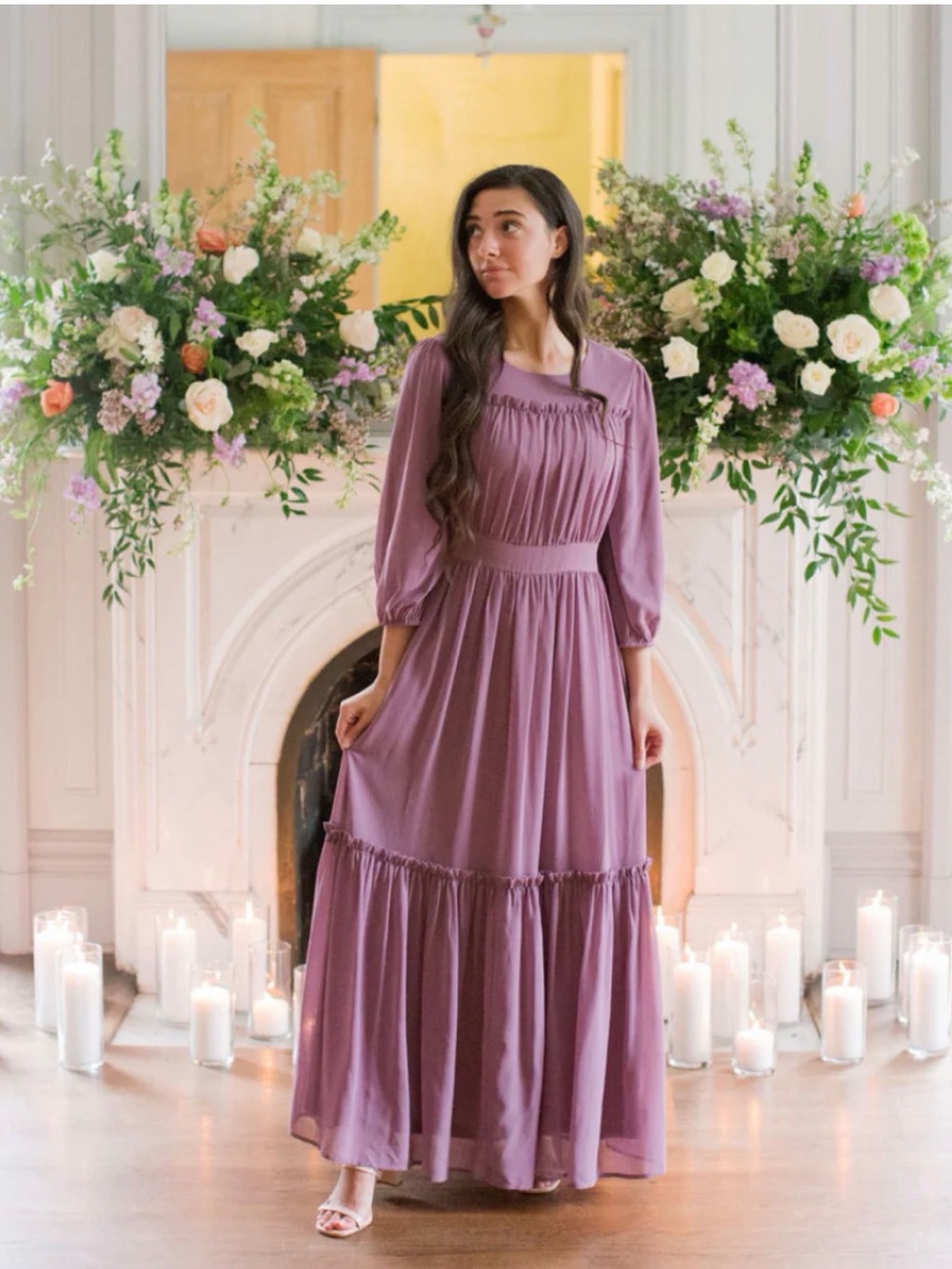 Dainty Jewells Midi Honeysuckle Hillside Dress